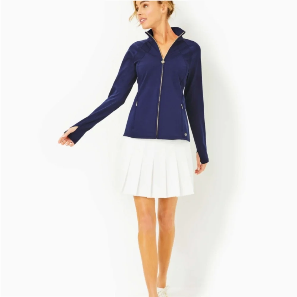 Lilly Pulitzer Luxletic Tennison Jacket Navy Size L - Picture 2 of 10